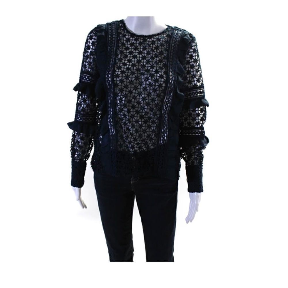 Self Portrait floral lace too long sleeve NWT size 10